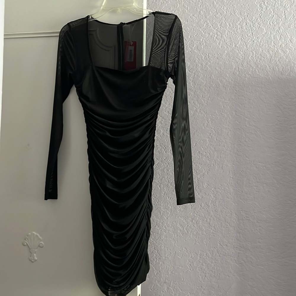 Little Black Meshed Dress🔥🔥